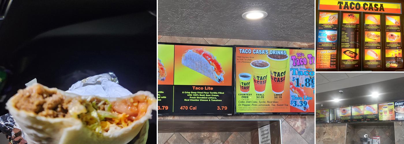Taco Casa Menu