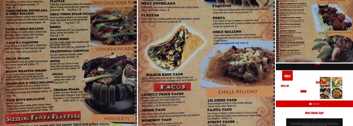 Taco Hut Menu