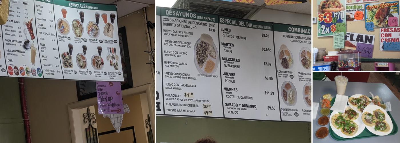 Taco Mich & Bar Menu