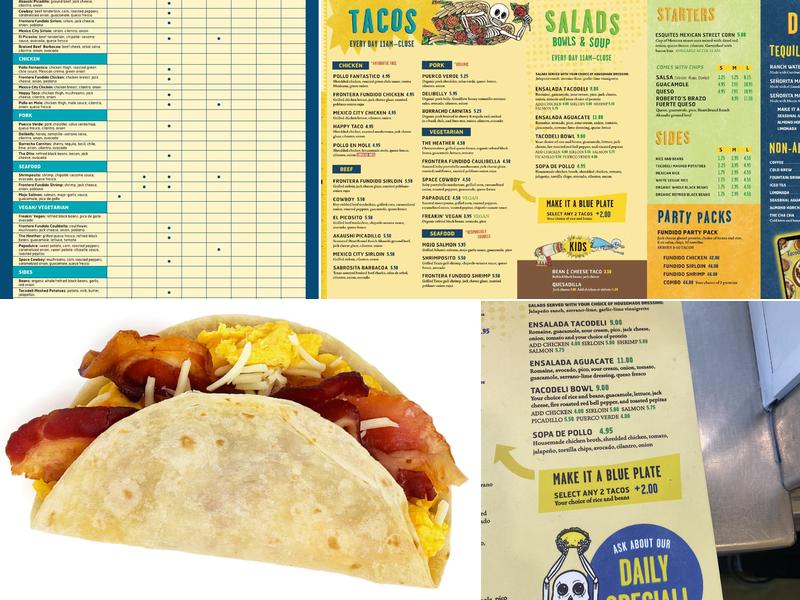 Tacodeli Menu