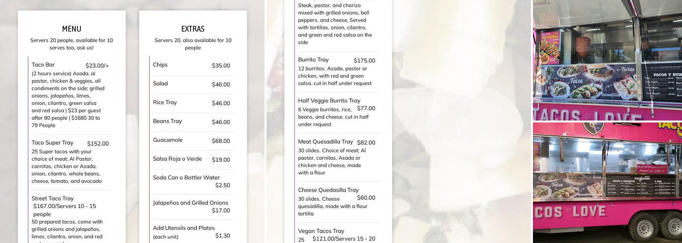 TacoMania (Coleman Ave) Menu