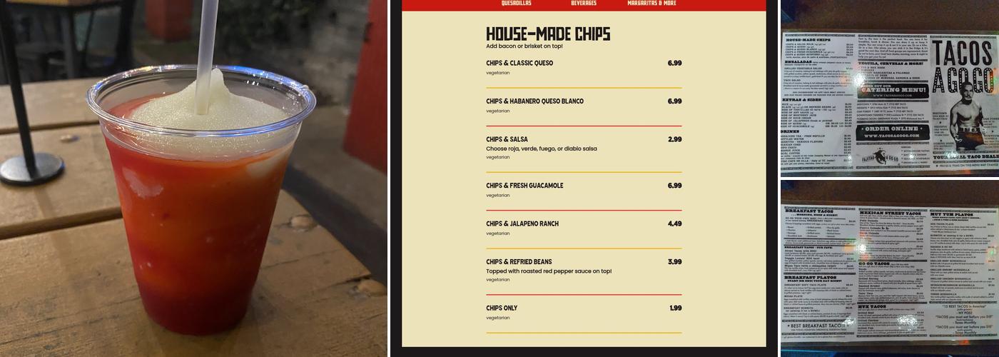 Tacos A Go Go Oak Forest Menu