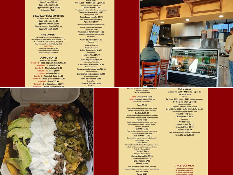 Tacos El Rey Menu
