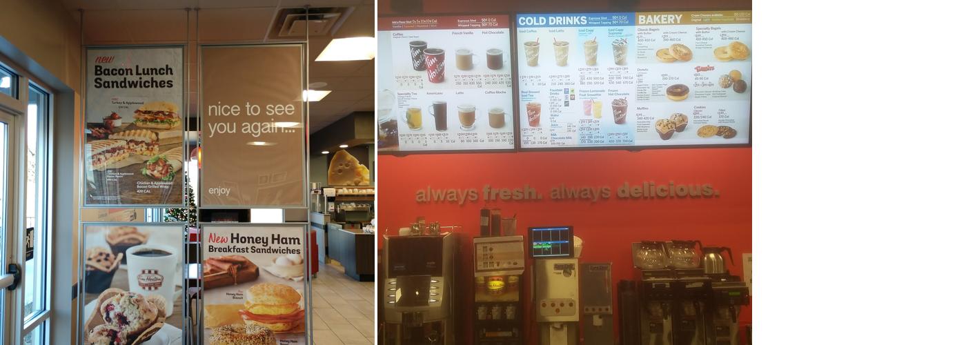 Tim Hortons Menu