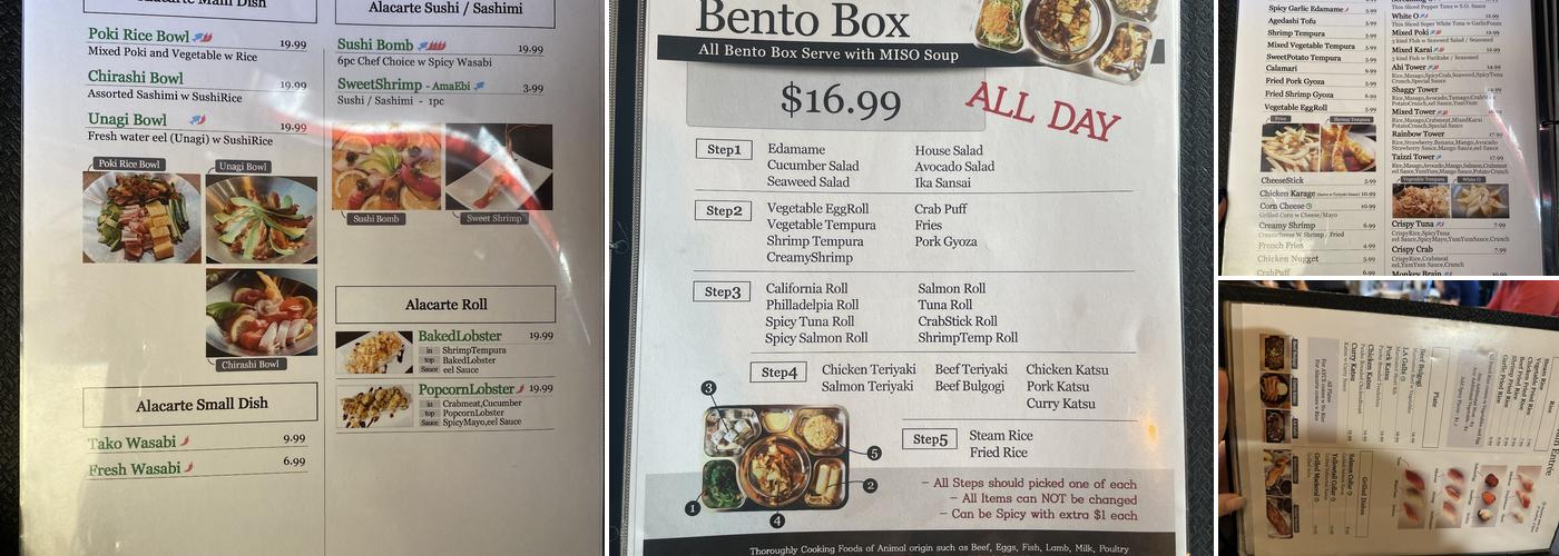 Taizzi Menu
