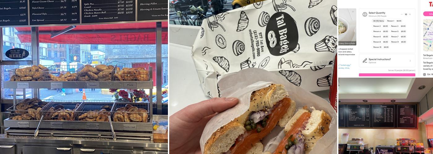 Tal Bagels Menu