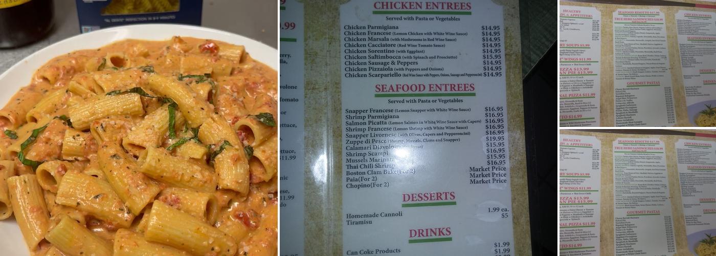 Talia's Tuscan Table Menu