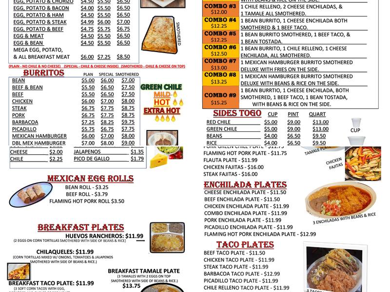 Tamale Kitchen Menu