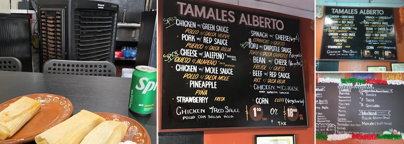 Tamales Alberto Menu