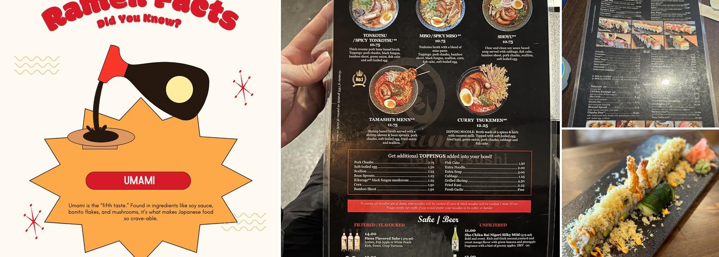 Tamashi Ramen Sushi- Holcombe Rice Village Menu