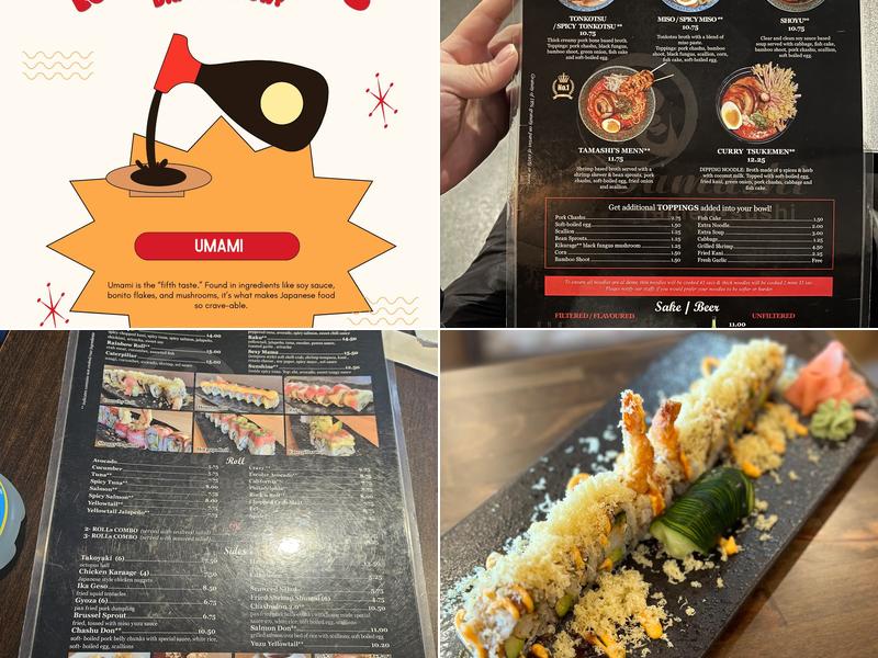Tamashi Ramen Sushi- Holcombe Rice Village Menu