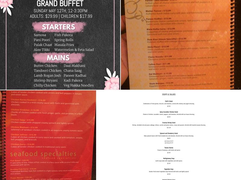 Tandoori Nights Menu