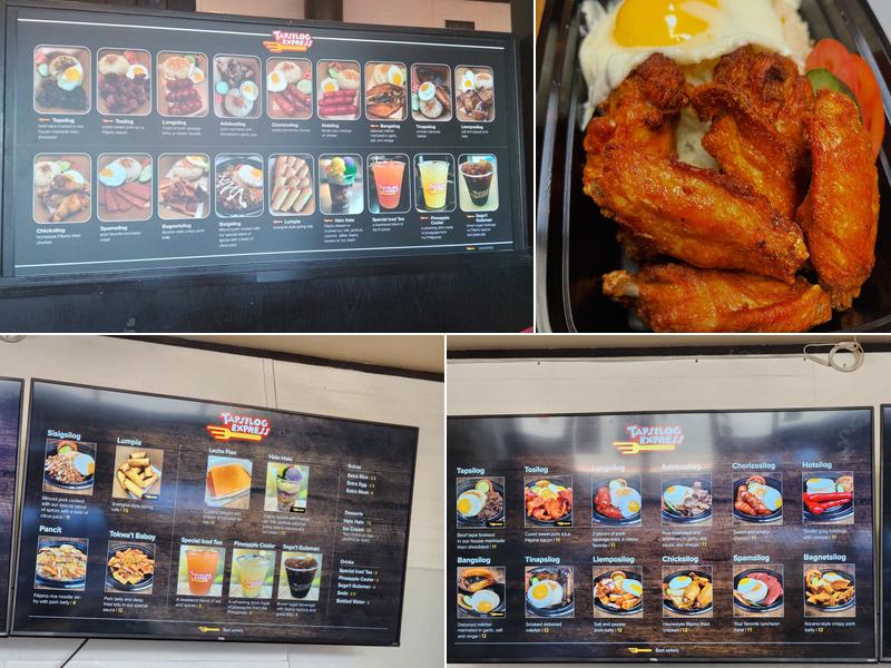 Tapsilog Express Menu
