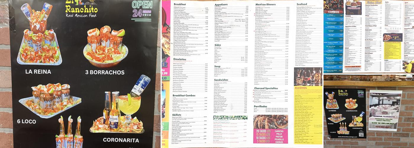 El Ranchito on Milwaukee (24 Hrs) Menu