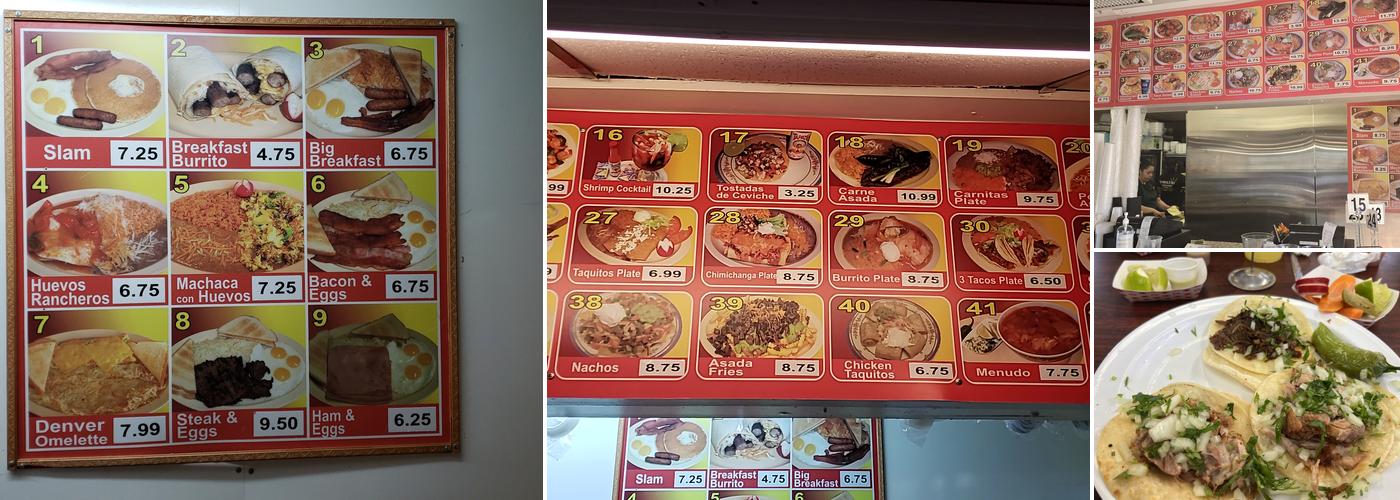 El Rey Taqueria Menu