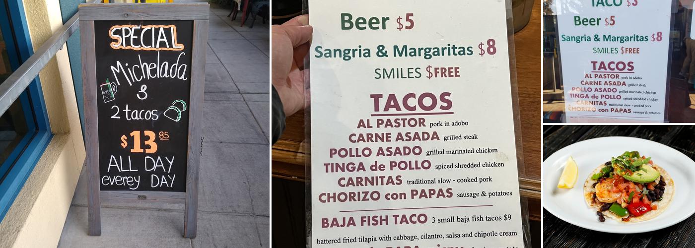 Montecristo Taqueria Menu