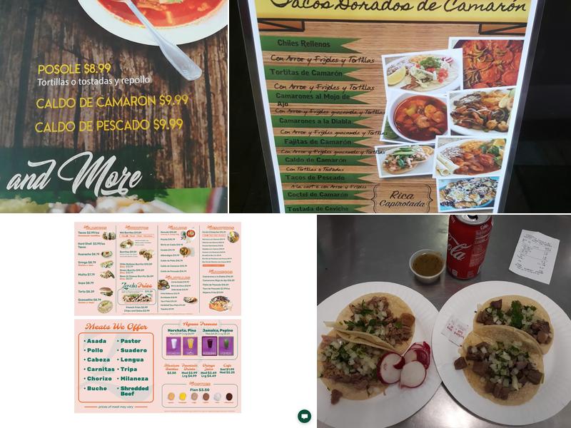 Taqueria Zavala #1 Menu