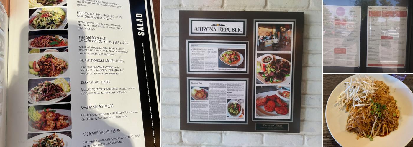 Taste of Thai — Ahwatukee Menu