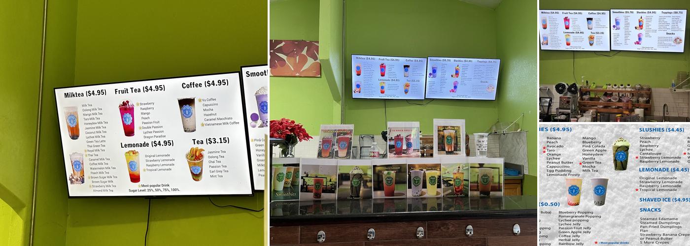 VU TEA Menu