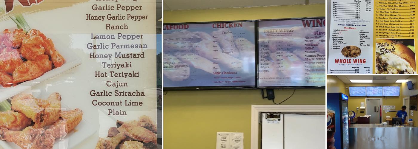 Tasty Wings Menu