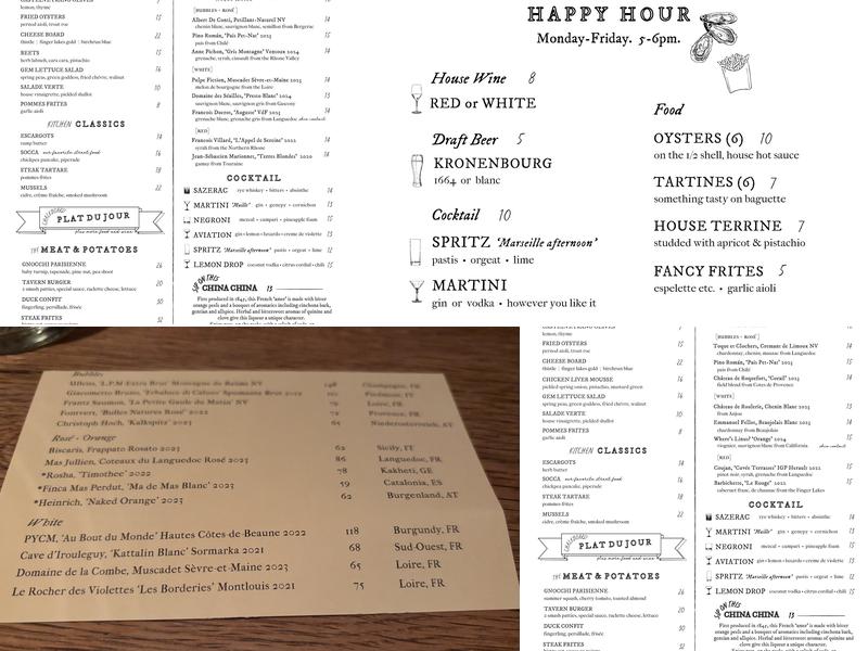 The Good King Tavern Menu