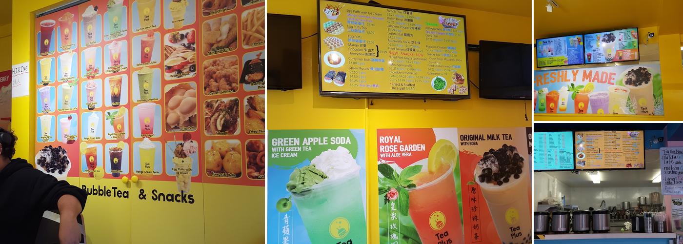 Tea Plus Menu