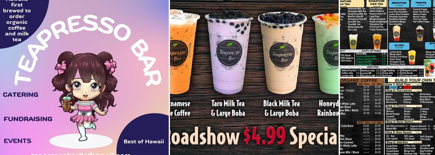 Teapresso Express Menu