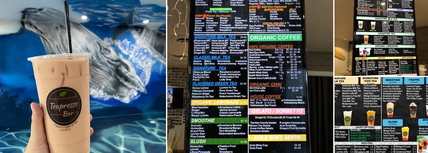 Teapresso Bar Piikoi Menu