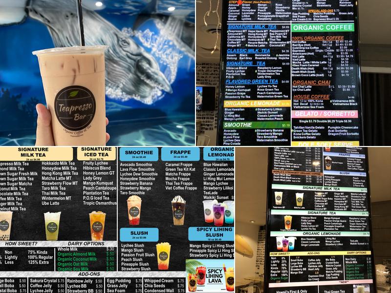 Teapresso Bar Piikoi Menu