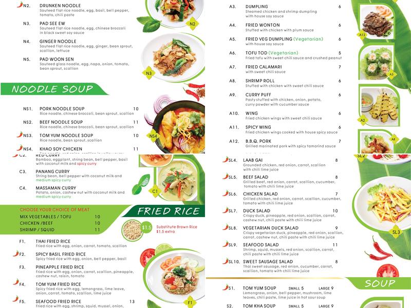 BB THAI KITCHEN Menu