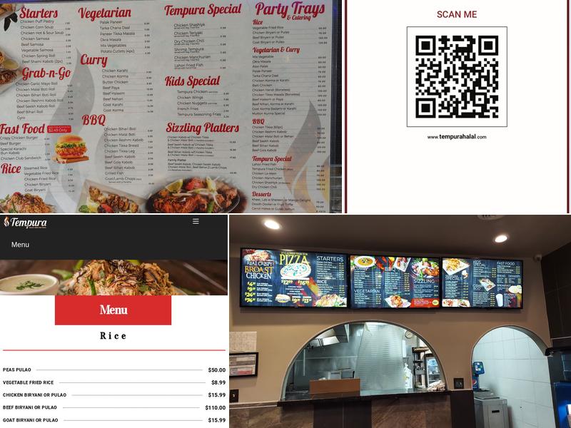 Tempura Halal Indo-Pak Grill (Antoine) Menu