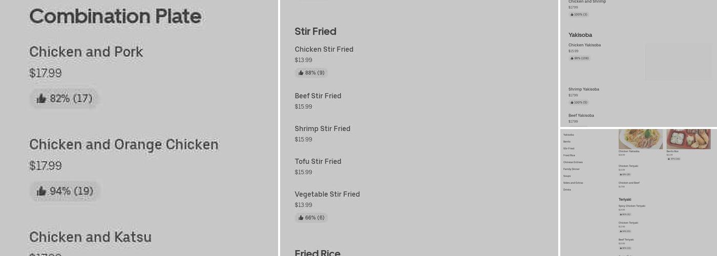 Teriyaki Express Menu