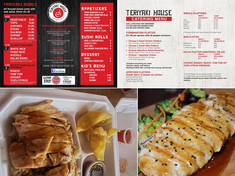 Teriyaki House Japanese Grill Menu