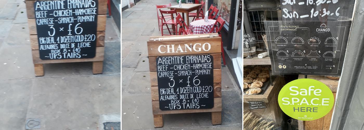 Chango Empanadas Richmond Menu