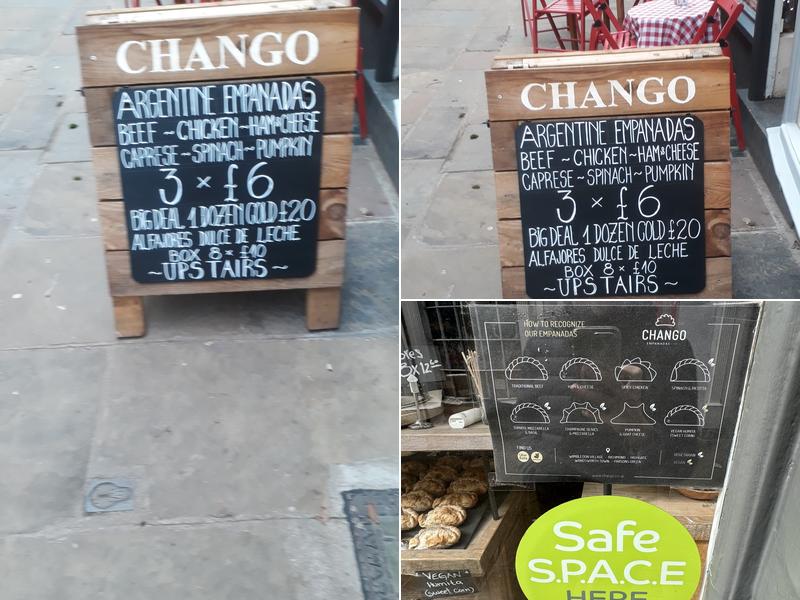 Chango Empanadas Richmond Menu