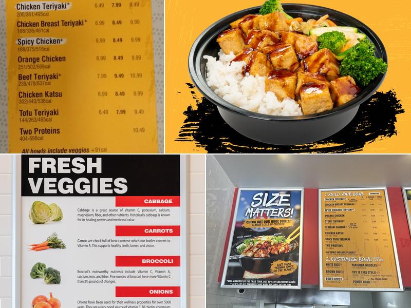 Teriyaki Madness Menu