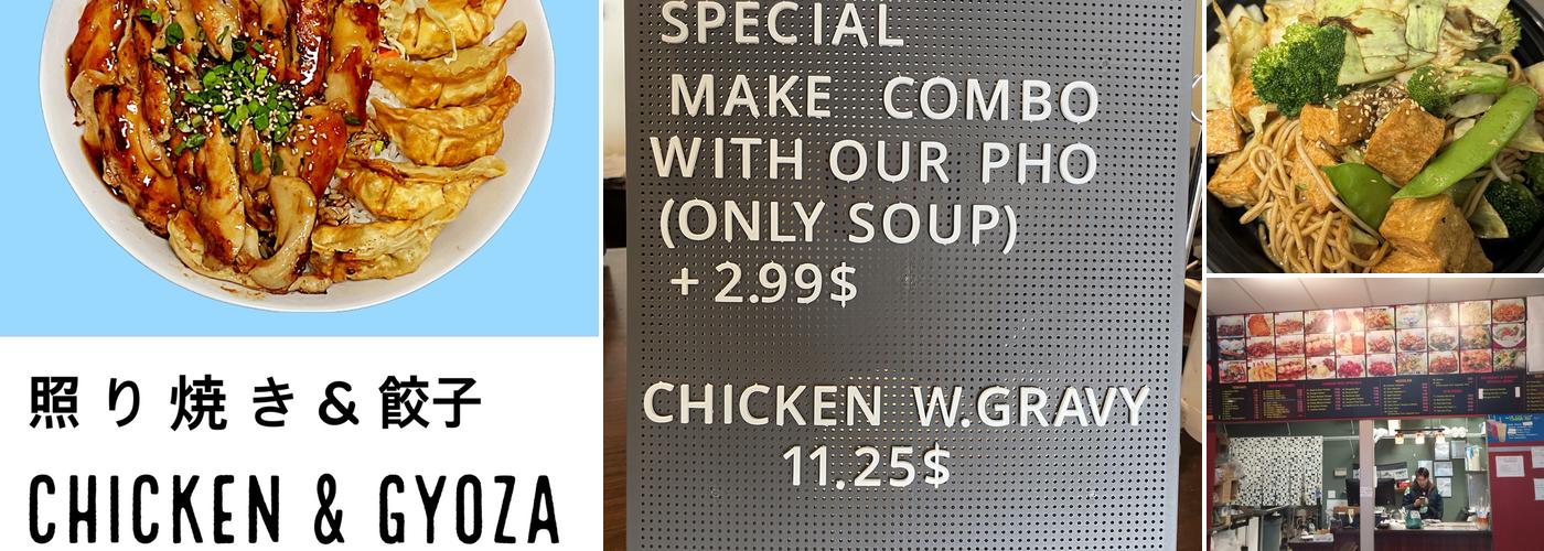 Teriyaki and pho Menu