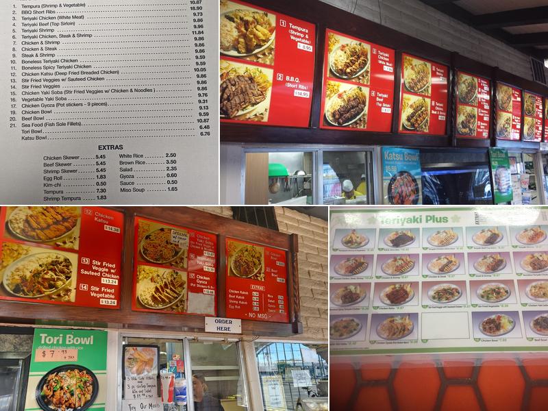 Teriyaki Plus Menu