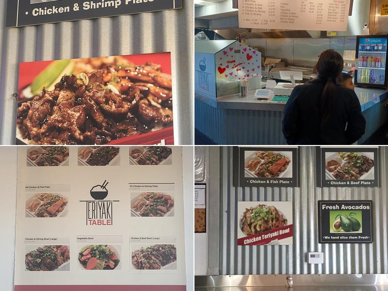 Teriyaki Table - San Pedro Menu