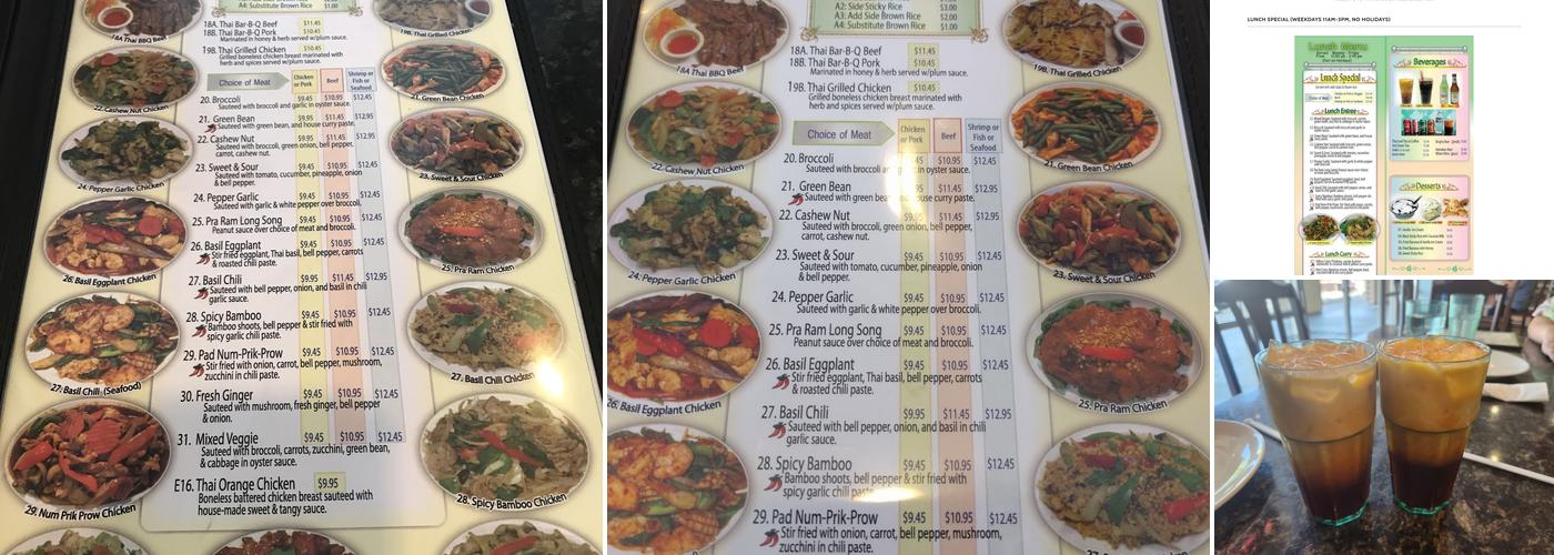 Thai Basil Express Menu