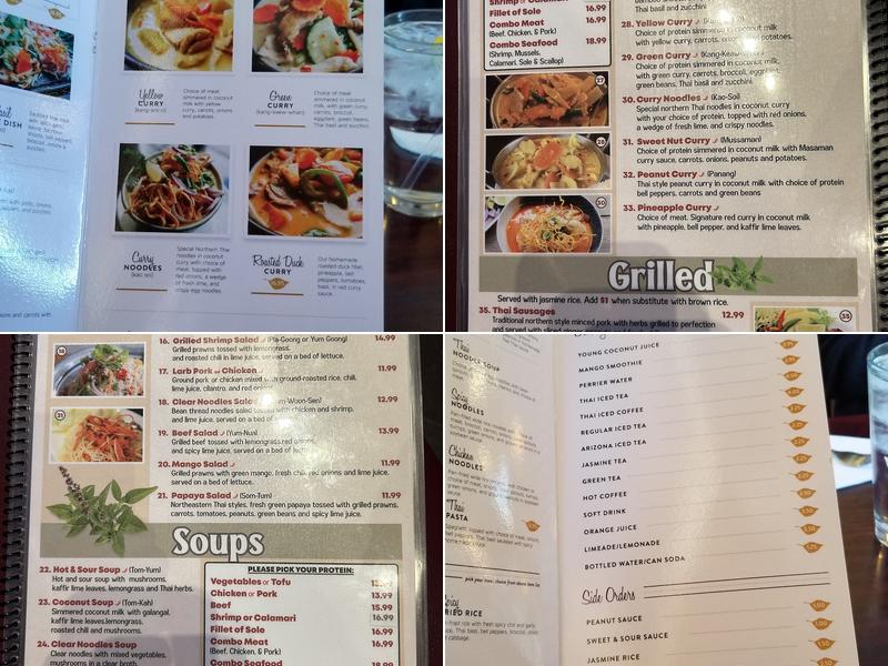 Thai basil ahwatukee Menu