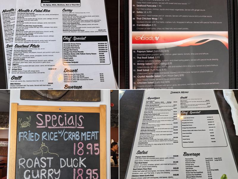 Thai Basil Menu