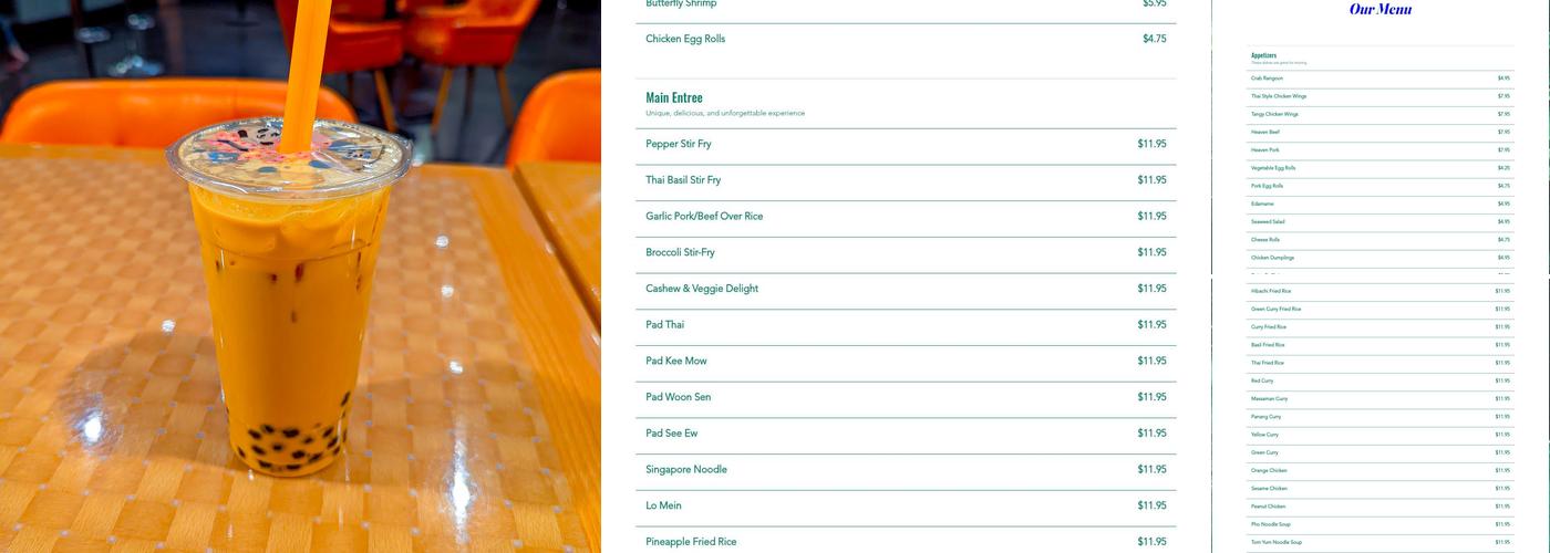 Thai Box (Allen, TX) Menu