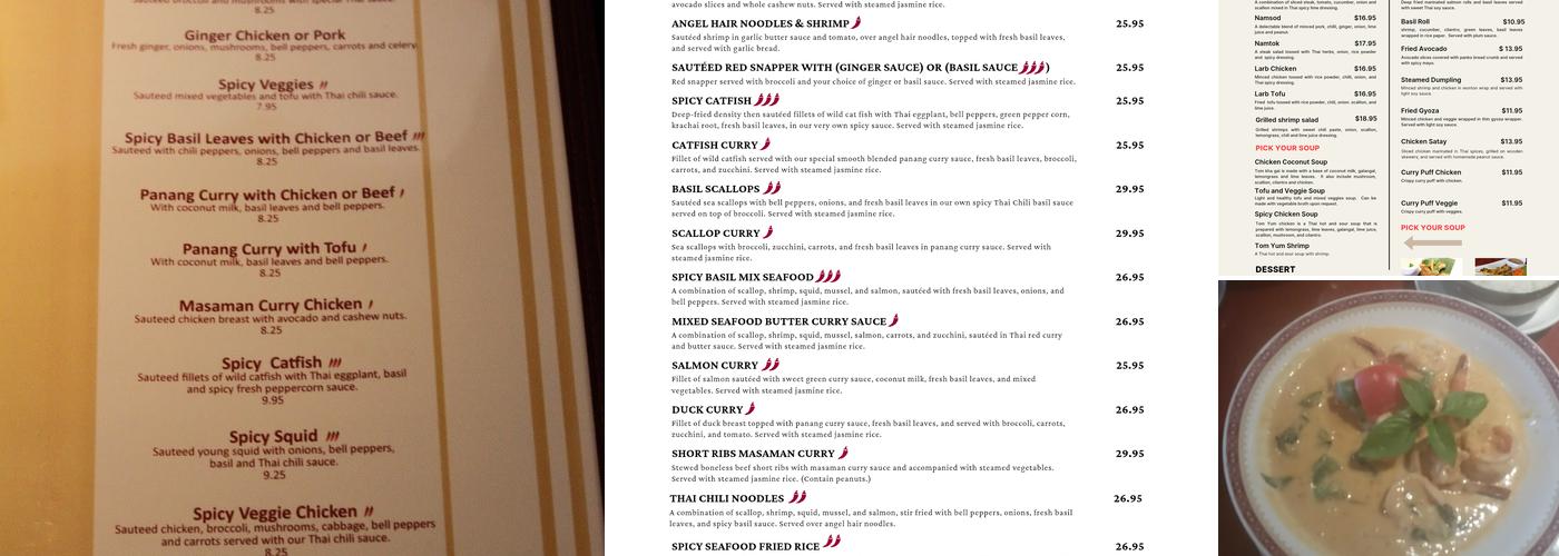 Thai Chili Menu