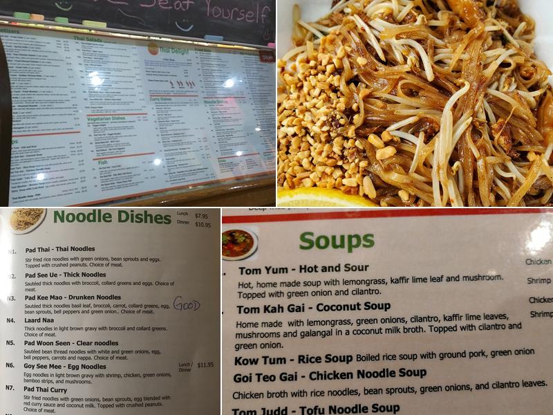 Thai Delight Menu