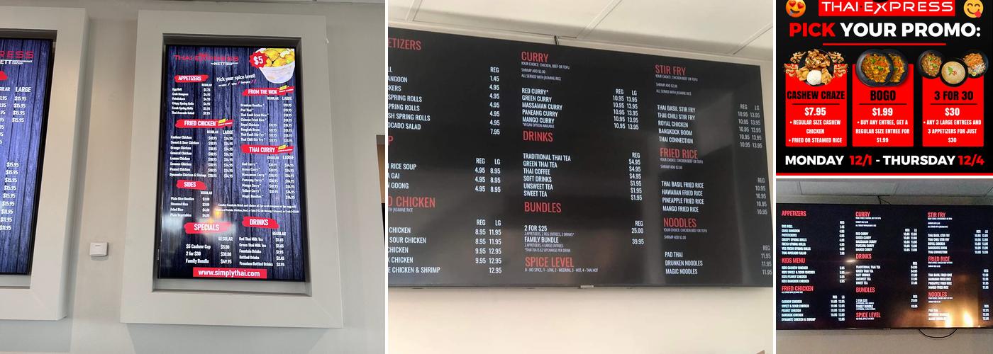 Thai Express Menu
