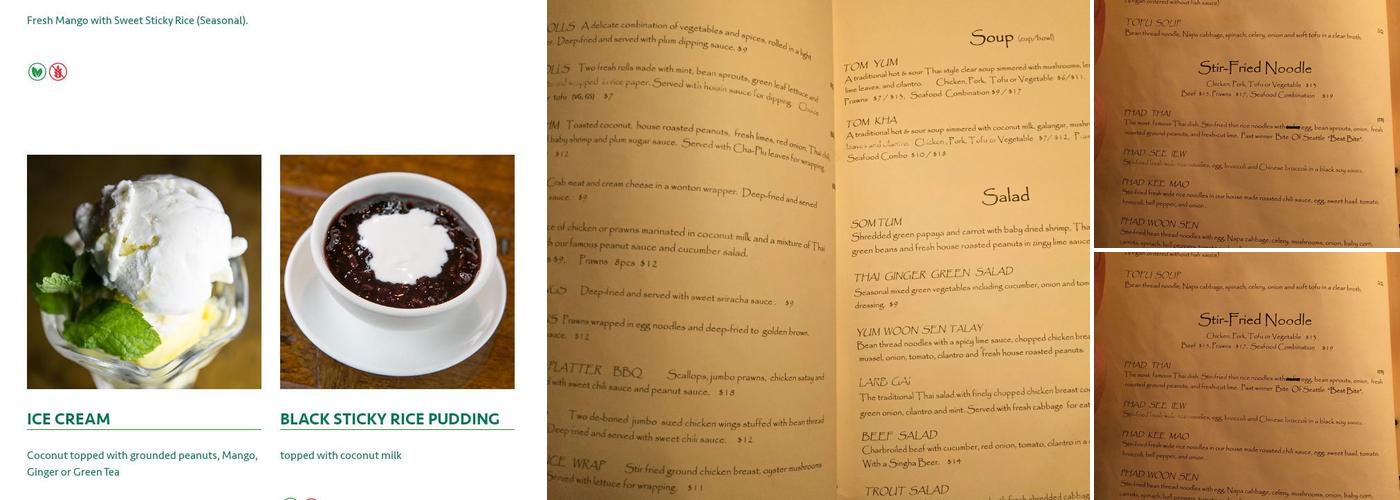 Thai Ginger Pacific Place Menu