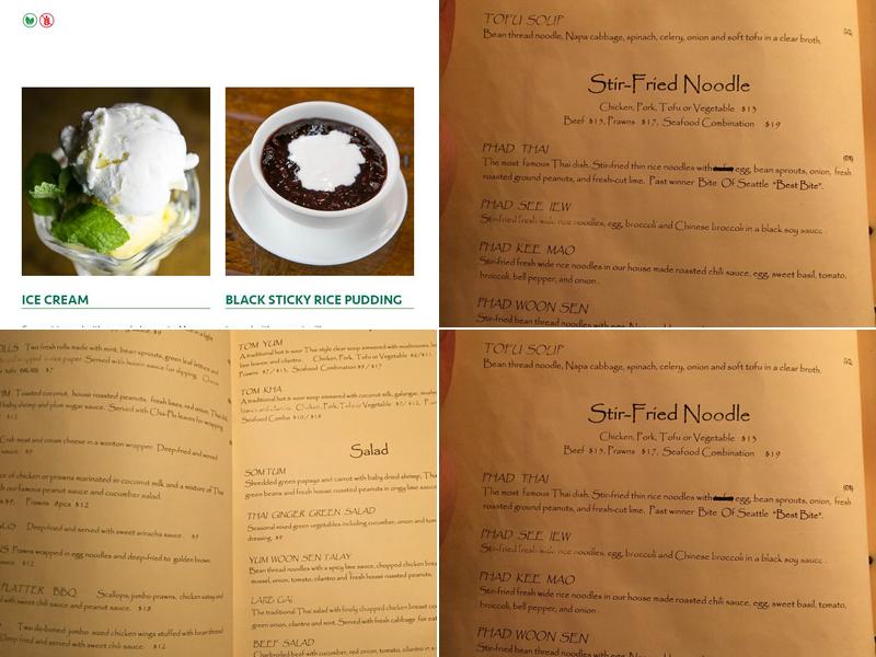 Thai Ginger Pacific Place Menu