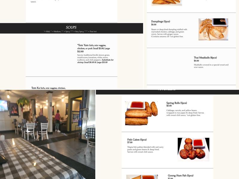 Jasmine Rice Nakin Restaurant Menu