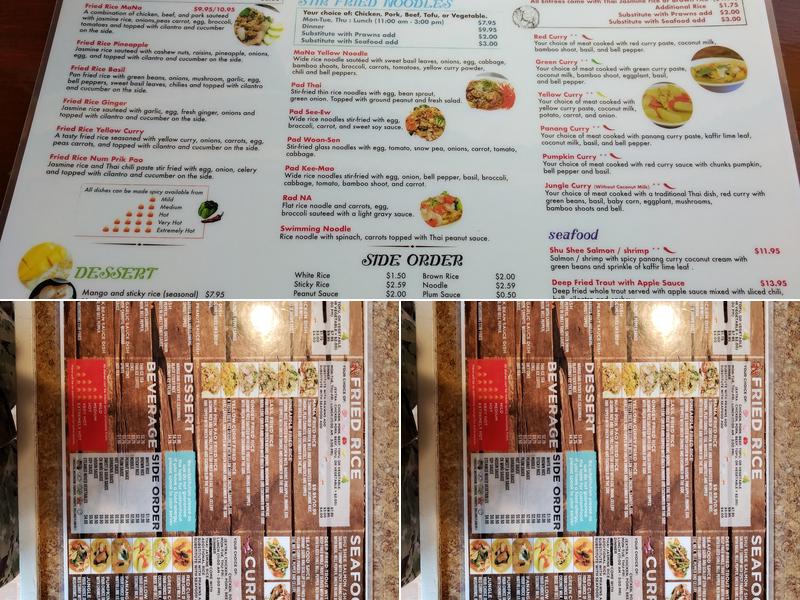 Thai Mana in Everett Menu